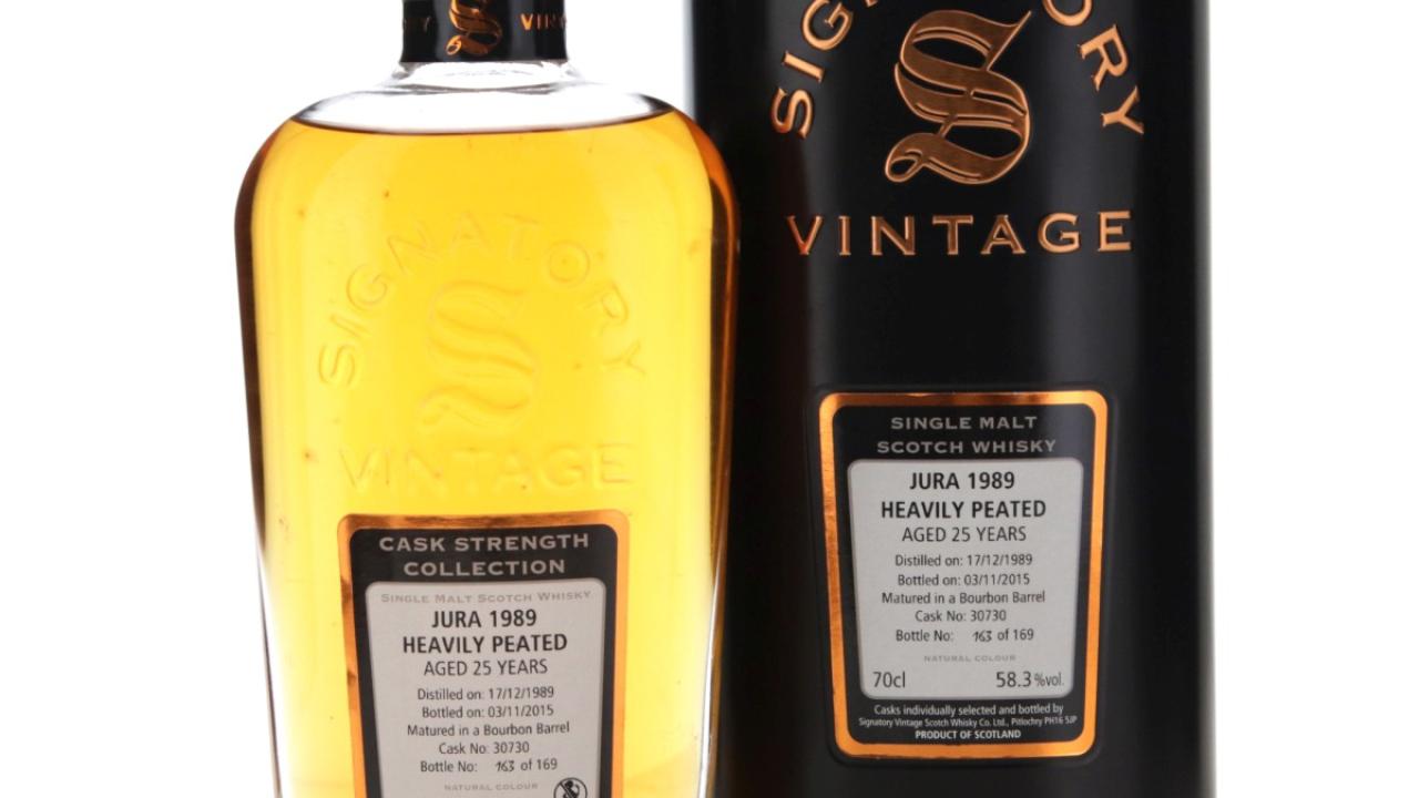Jura Heavily Peated 1989 Cask Strength Collection 25 Year Old